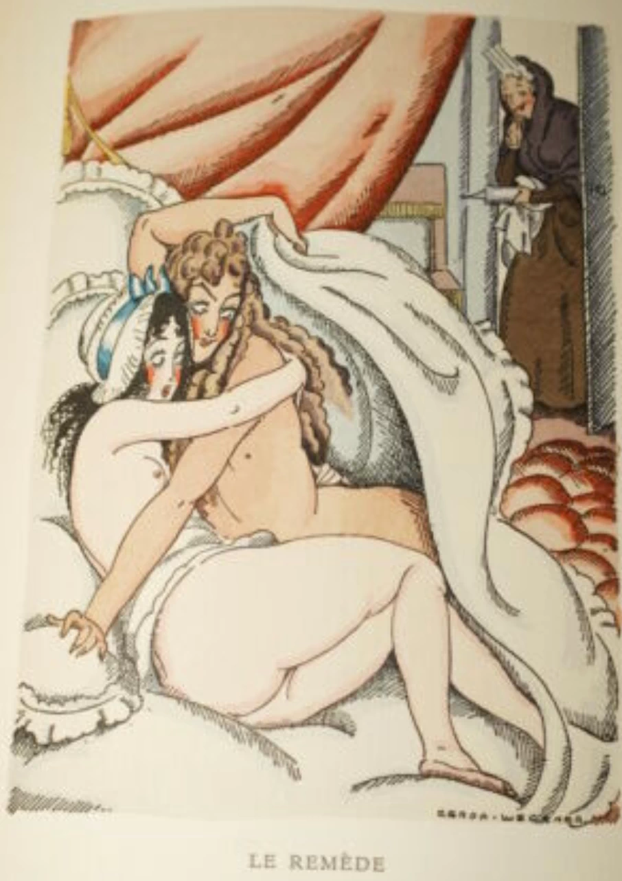 Illustrazione del libro di Jean de La Fontaine's - Le Remède